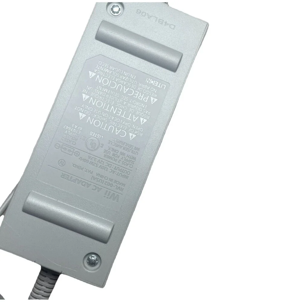 Nintendo Wii Genuine OEM AC Power Adapter Cord Wall Plug Replacement Cable